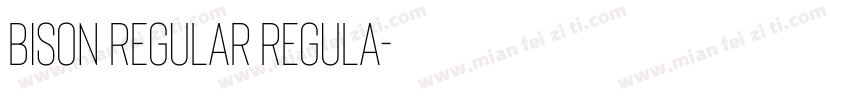 Bison Regular Regula字体转换